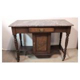 Antique Marble Top Server