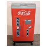 Nostalgic Coca Cola machine plastic vending cooler