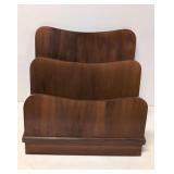 Mid Century Modern Mahogany Magazine stand