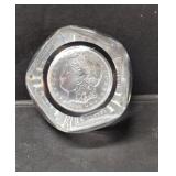 Paper weight pressed 1892 Silver dollar design
