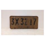 Original 1931 New York license plate #3X32 - 17