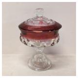 Vintage Kings Crown Thumbprint candy dish