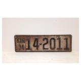 Original 1934 Kansas license plate # 14 - 2011