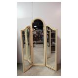 Antique Tri Fold Dressing Mirror