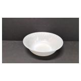Vintage Fire King White Swirl Vegetable Bowl