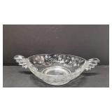 Vintage Fostoria Chintz Etched crystal console bol