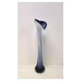 Vintage Blown twisted glass Jack In Pulpit vase