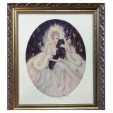Louis Icart signed print - Sweet Mystery' title