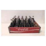 Vintage Coca Cola Wood crate with 21 Bottles