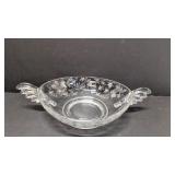 Vintage Fostoria Chintz Etched console bowl