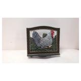 Chicken Cast Iron Cookbook stand