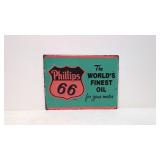 Phillips 66 Embossed metal sign