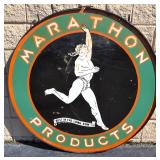 48' Marathom Porcelain Double sided sign