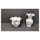 Two Signed Fenton Artist Signed pieces