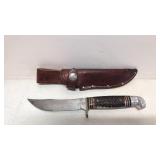 Oficial Boy Scout fixed blade knife and leather sh