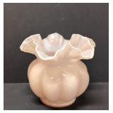 Fenton Pink Rose melon Bowl