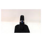 Marked .925 Ring with Blue Sapphire