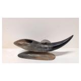 Vintage Horn Pipe Holder / Cigar Ash Tray