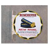 Winchester Porcelain flange Sign