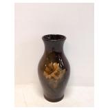 Vintage Signed Roseville Rozane Vase - Dk Brown
