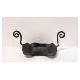 Vintage Blacksmith Iron Candle holder / bowl