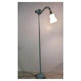 Vintage Cast Iron Claw Footed Seahorse bridge lamp