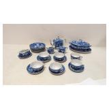 23 pc. Child's japan Blue Willow China