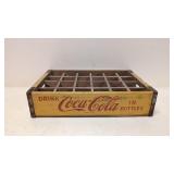 Vintage Drink coca Cola 24 bottle yellow crate