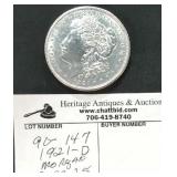 1921 - D  Morgan Silver Dollar