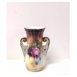 Vintage Czechoslovakia Floral Vase