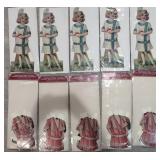 10 Lillian Paper Dolls Cutout & costumes