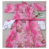 Japanee Kimomo , 2 pair slippers & 1 fan