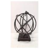 Uttermost Twisted Iron Swivel Sphere candle holder