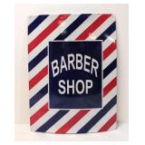 Convex Barber Shop metal sign