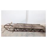 Vintage wood & metal sled