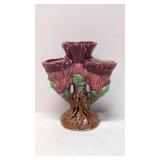 Vintage ceramic triple vase