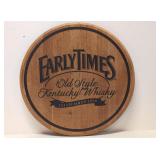 Early Times Whiskey wooden sign
