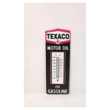Embossed metal Texaco Oil & Gasoline thermometer