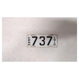 Porcelain Connecticut license plate