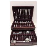 71 pcs.of Silverplate Flatware in anti tarnish cae