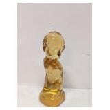Fenton Amber Glass Kissing Girl