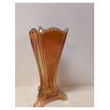 Vintage Imperial Tricorn beaded Marigold vase
