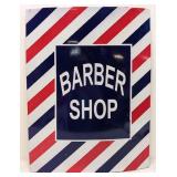 Barber Shop Convex metal sign