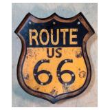 Route US 66 Metal sign
