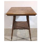 Quarter sawed oak center table