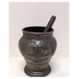 75th Anniversary bronze Mortar and Pestle