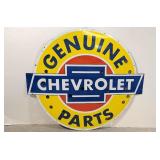Porcelain Chevrolet Genuine Parts Bowtie Sign