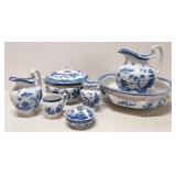 7 pcs. Antique Booth Georgian Shape Willow chamber