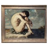 Nude Male Painting on canvas