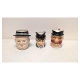 3 Toby mugs
